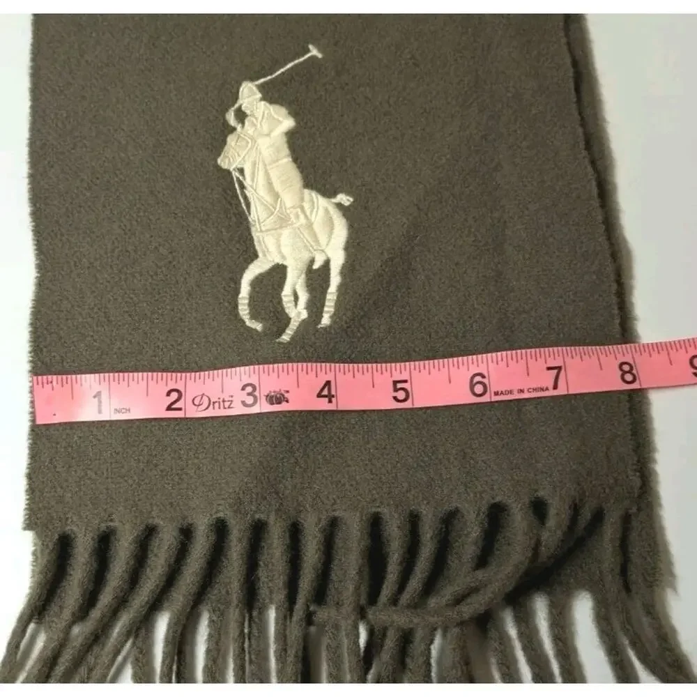 Vintage Polo Ralph Lauren Cashmere Lambs Wool Scarf
